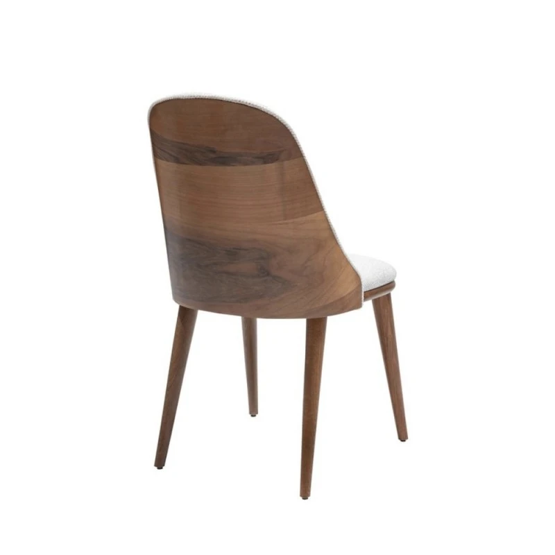 Комплект столове Крея, Бял, Дърво, 4 броя